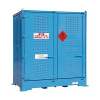 STOREMASTA Dangerous Goods Outdoor Cabinet PR04 4 Pallet Single Depth